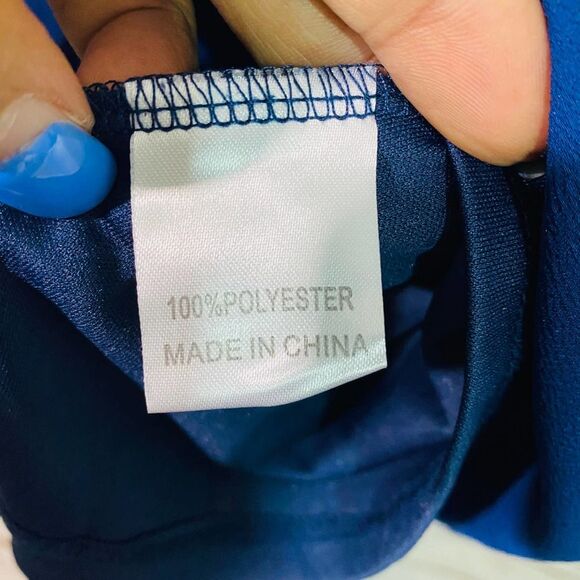 Urban Outfitters Kiss The Sky Women's Blue V-Neck Long Sleeve Romper Size XS - Picture 8 of 9